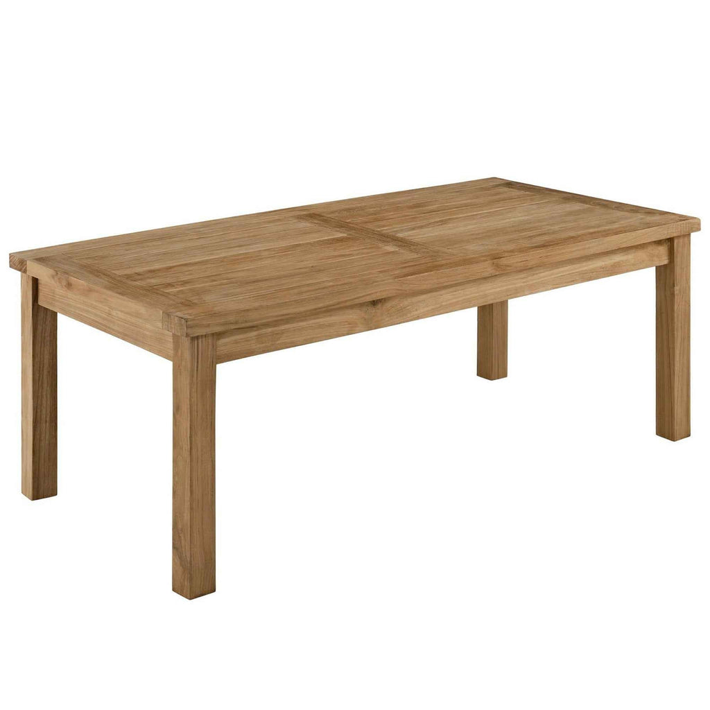 Patio Elegance Marina Teak Outdoor Seating Set - 10-Piece Modway Collection